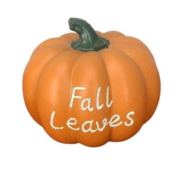 Other - Fall Leaves Orange Pumpkin Harvest Pumpkin Table Decor 4" Tiered Tray Decoration